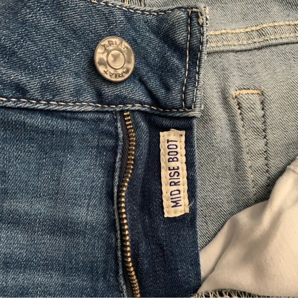 Ariat Real Denim Mid Rise Boot Cut Jeans Size 33 - Picture 7 of 10